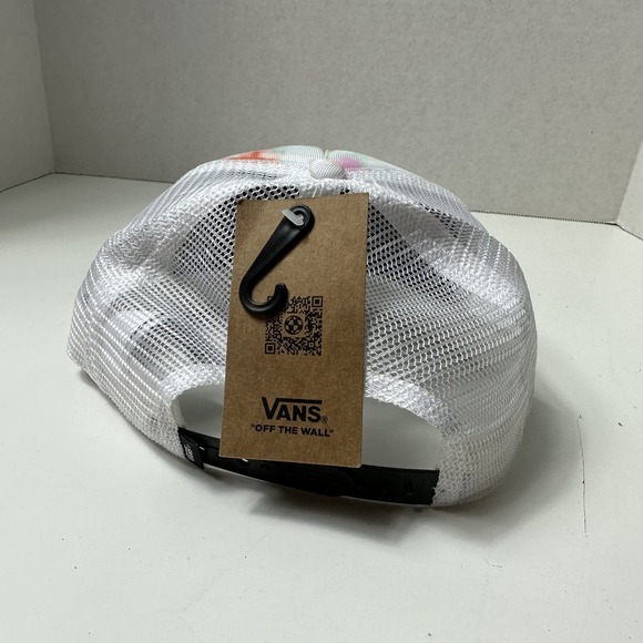 NWT Vans Unisex Beach Bound II True Trucker Hat White Tie Dye One Size - Picture 9 of 11